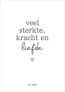 Memory Shelf - Veel sterkte, kracht en liefde.