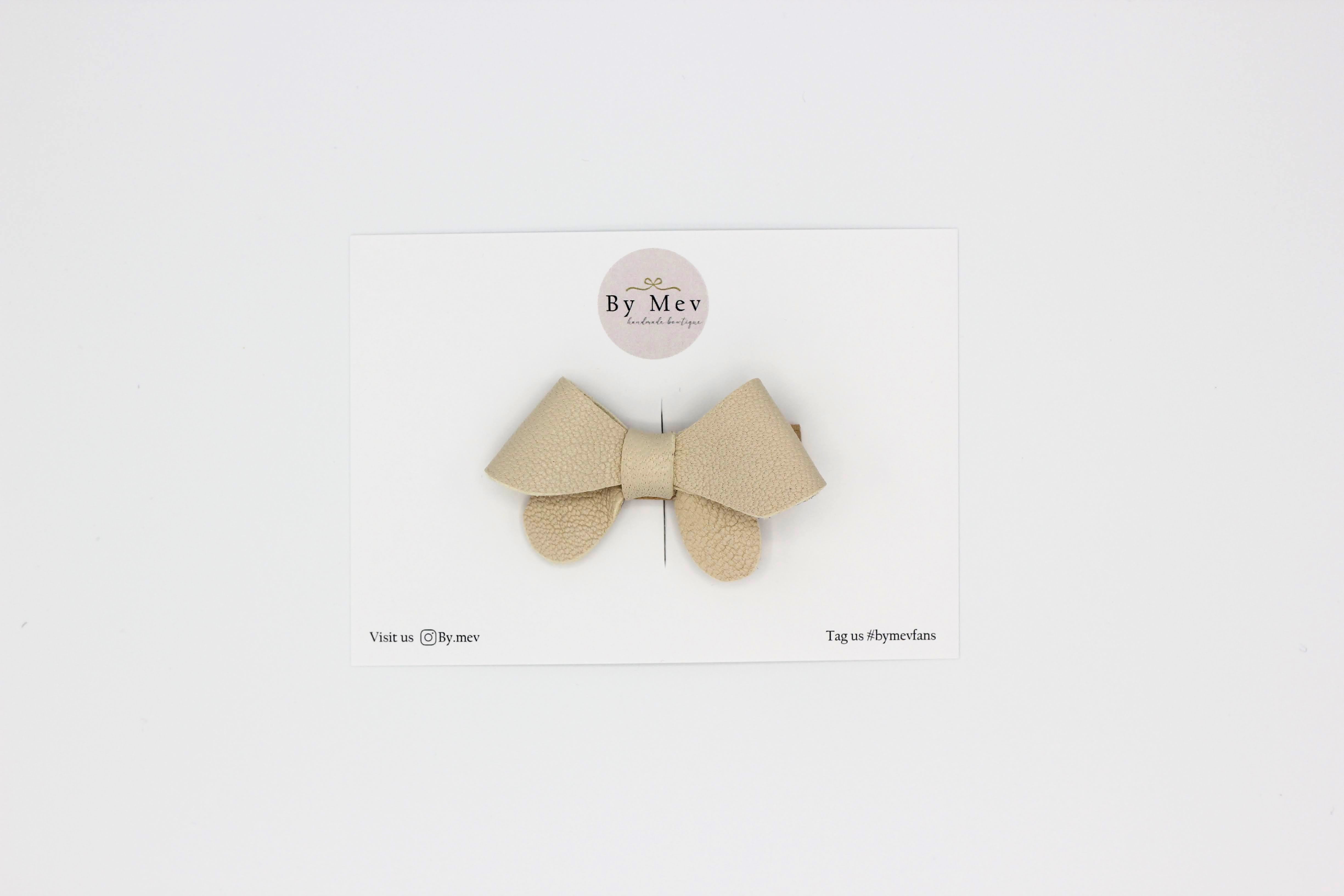 Leren haarklip - Kate - 3 kleuren
