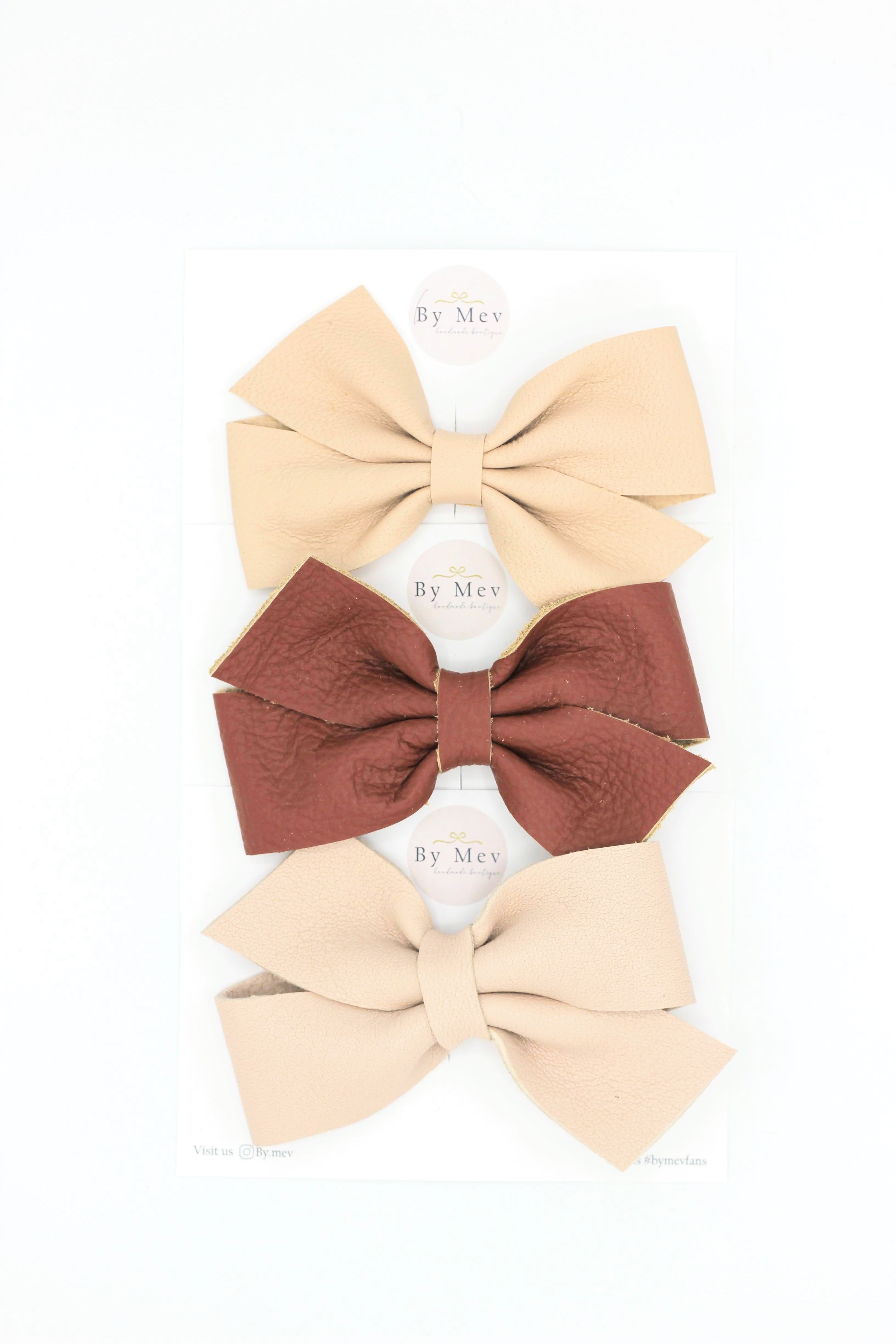 Leren haarklip - Loua - 3 kleuren