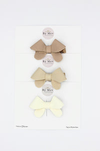 Leren haarklip - Kate - 3 kleuren