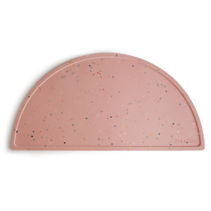 Mushie - Siliconen Placemat - Roze Confetti