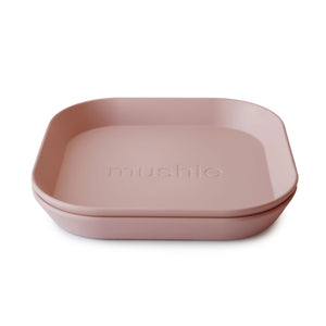 Mushie - Vierkant bord - Blush (2 stuks)