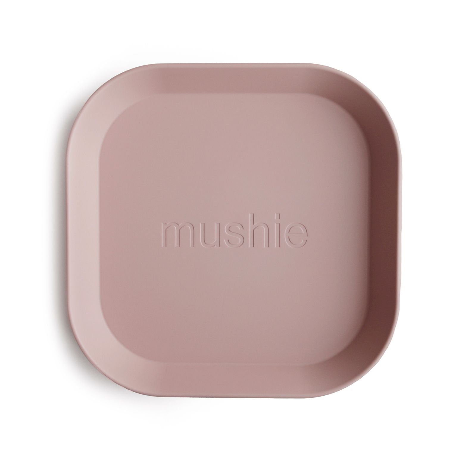 Mushie - Vierkant bord - Blush (2 stuks)