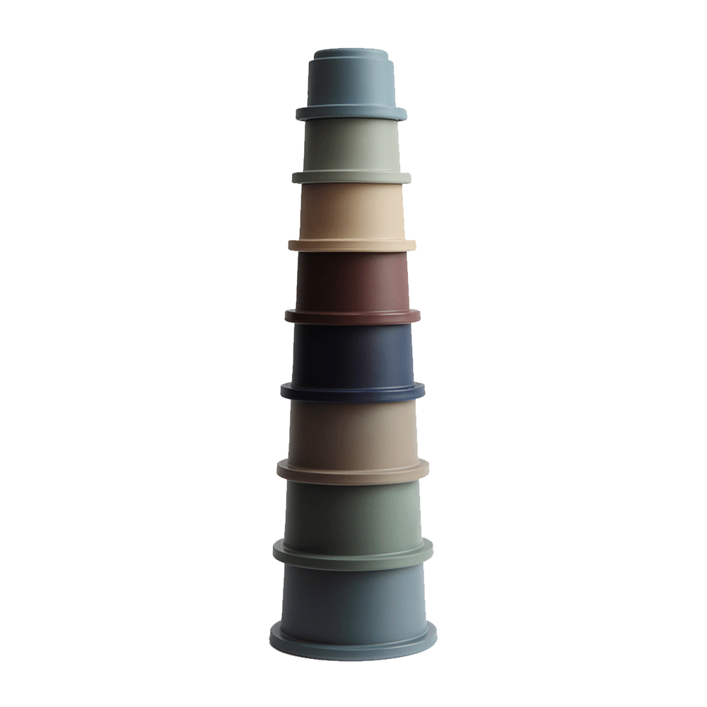 Mushie - Stapeltoren cups - 2 varianten