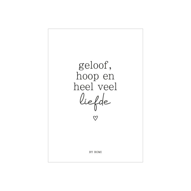 Memory Shelf - Geloof, hoop en heel veel liefde.