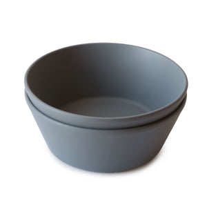 Mushie - Ronde bowl - Smoke (2 stuks)