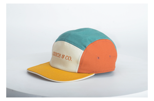 Capsie - 5 panel hat - Fern + Buff