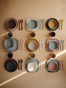 Mushie - Ronde bowl - Woodchuck (2 stuks)