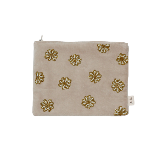 Pouch Daisy - Beige